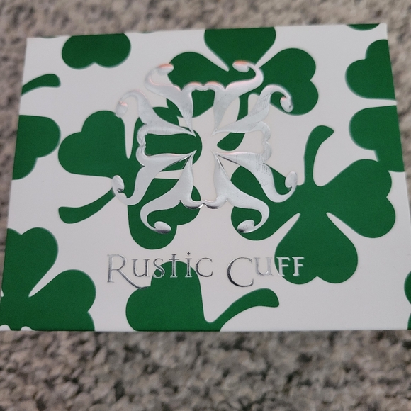 Rustic Cuff green bracelet stack - Picture 3 of 3